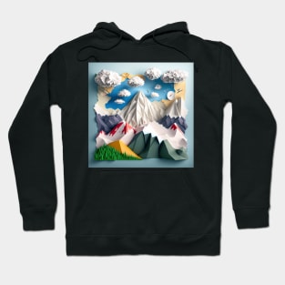 Origami mountains Hoodie